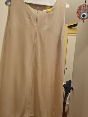 Cuyana Neutral Beige Sleeveless Shift